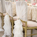 Cheap High-quality Fancy organza chair warp sash wedding chair sashes banquet chair sash